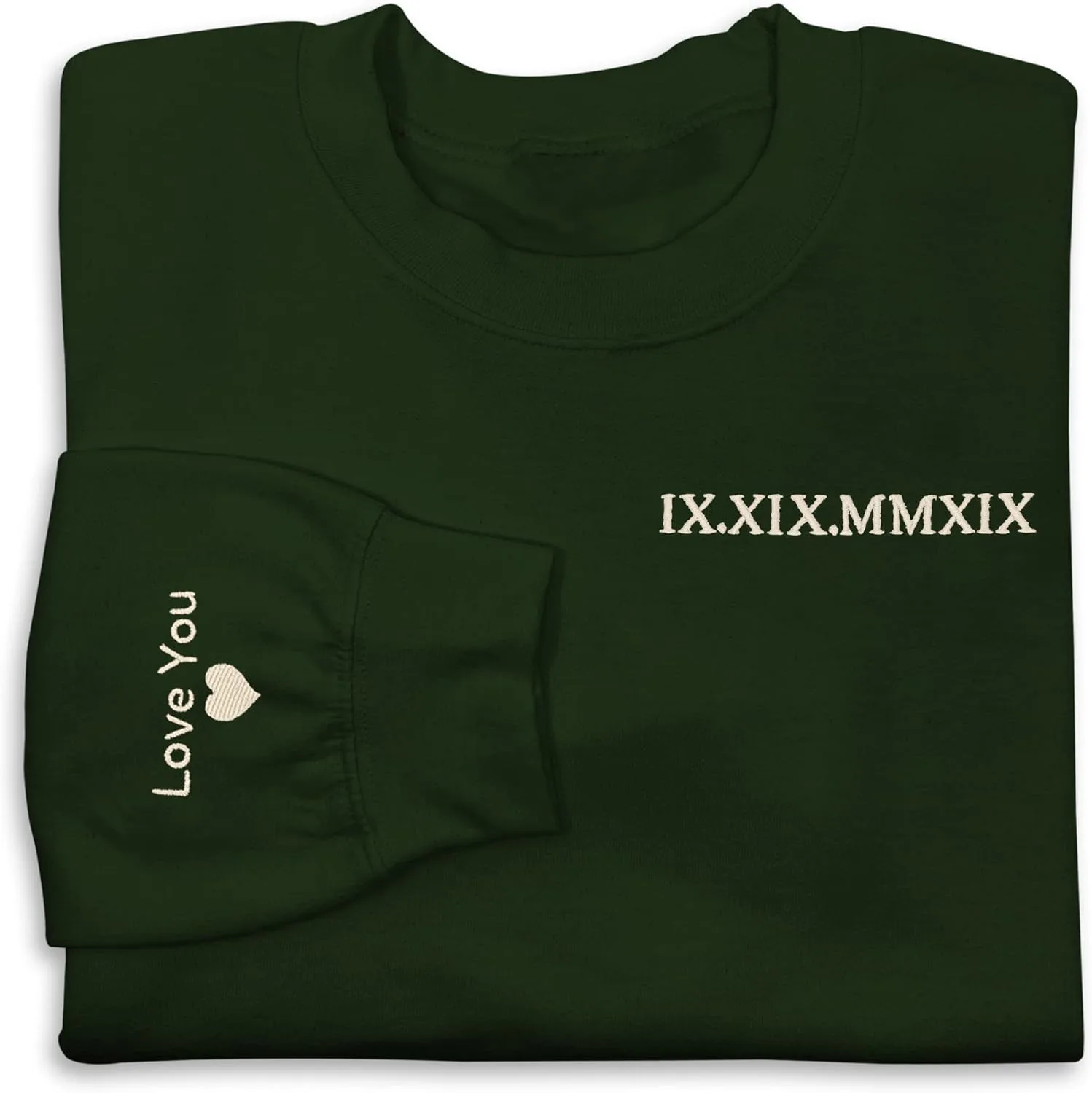 

NACRE APPAREL индивидуальные вышитые парные свитшоты с вашими инициалами