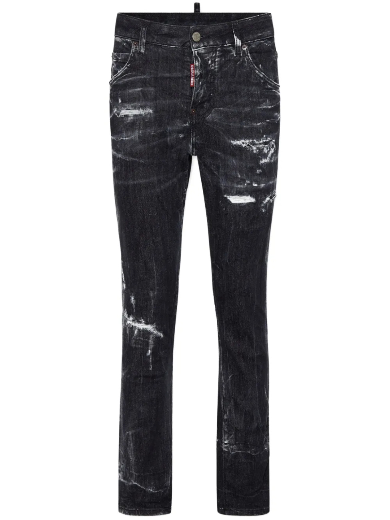 

DSQUARED2 джинсы скинни с эффектом потертости, черный