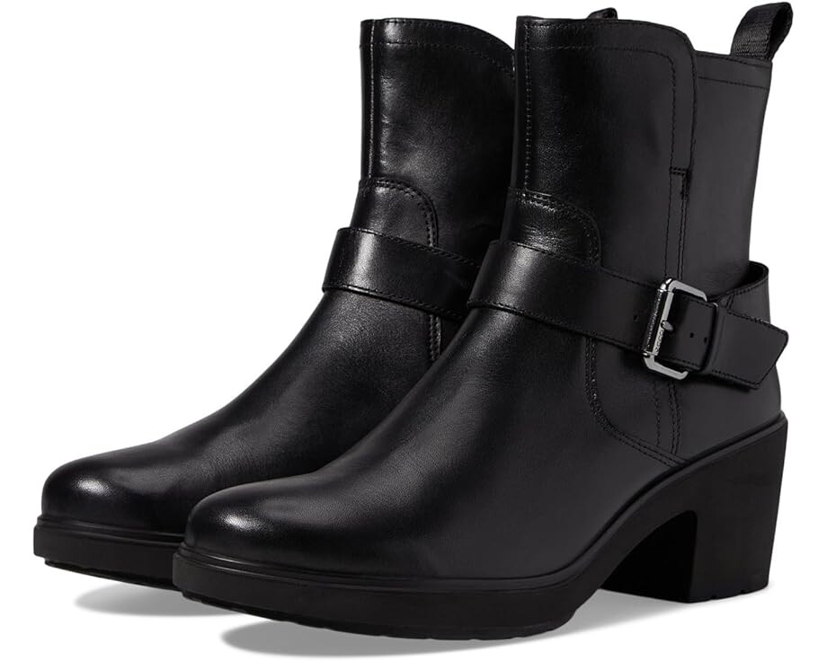 

Ботинки ECCO Zurich Buckle Ankle Boot, черный