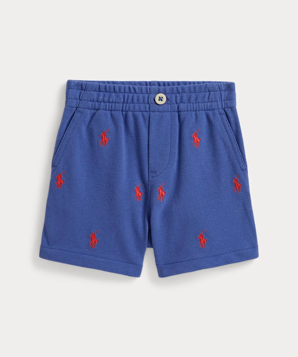 Шорты из хлопковой сетки с вышивкой Polo Ralph Lauren, мультиколор