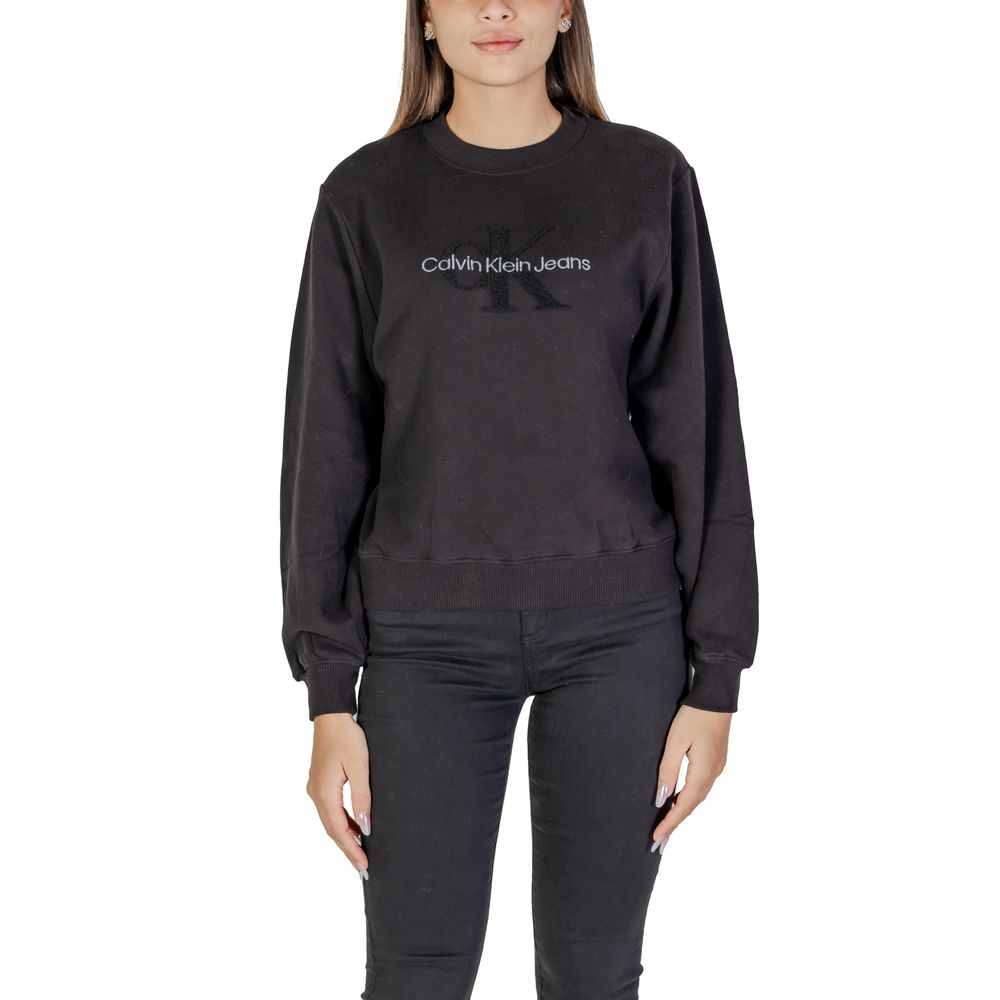 

Черный хлопковый свитер Calvin Klein Jeans