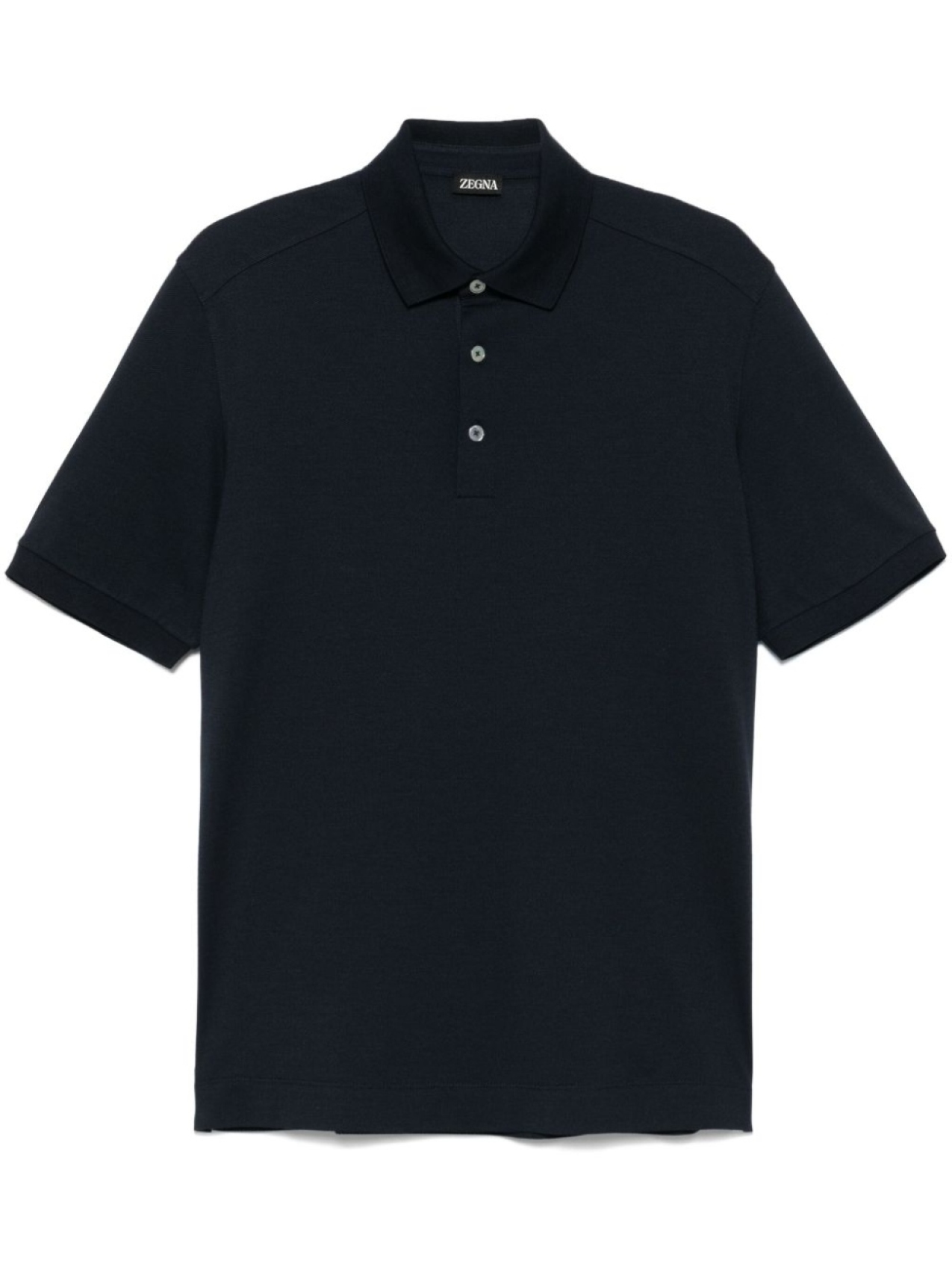 

Zegna рубашка поло из ткани пике, синий