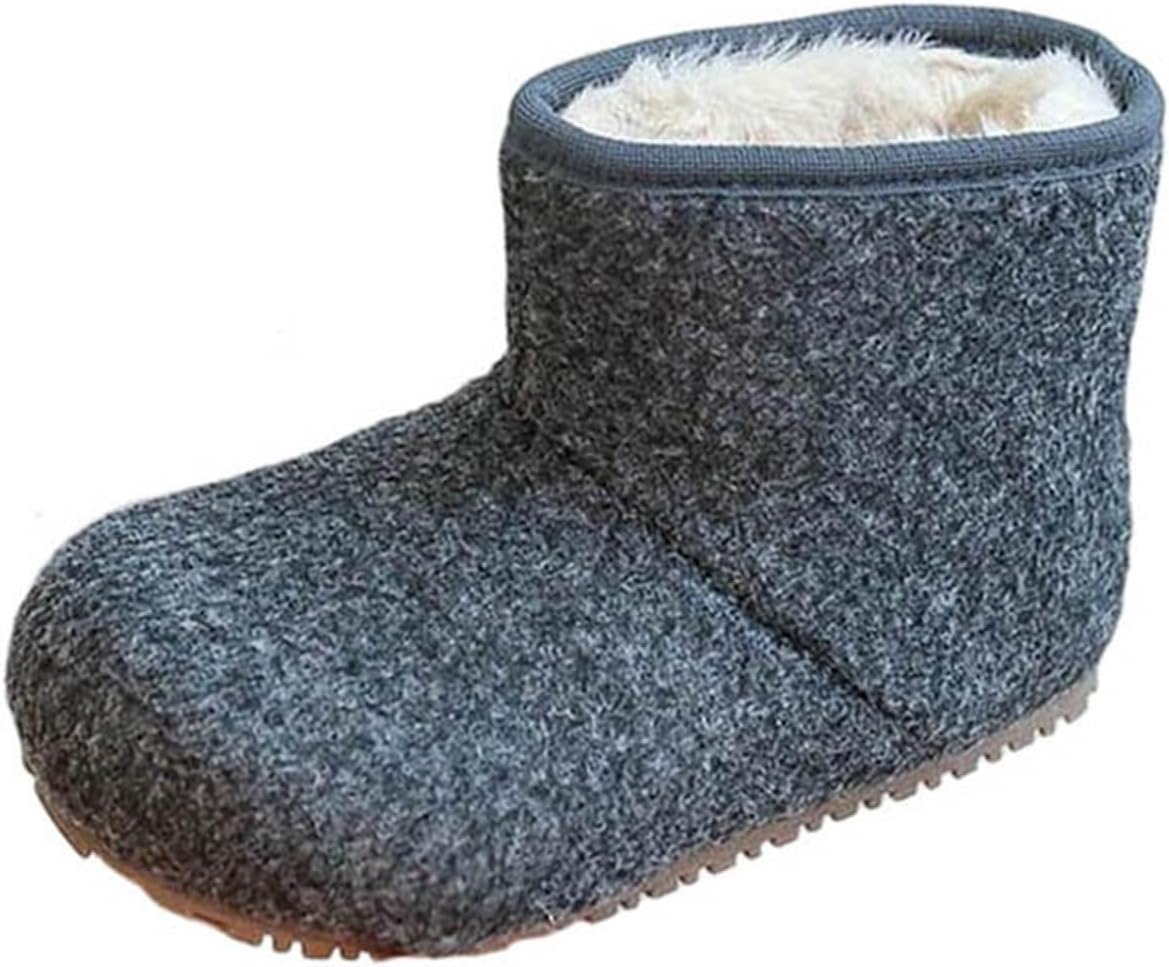 

Зимние ботинки для девочек-подростков, с меховой подкладкой, утепленные ботинки до щиколотки для детей, 18 месяцев - 12 лет Zzalalana, Dark Gray