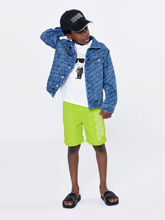 

Пляжные шорты regular fit Z90049 Karl Lagerfeld Kids, зеленый