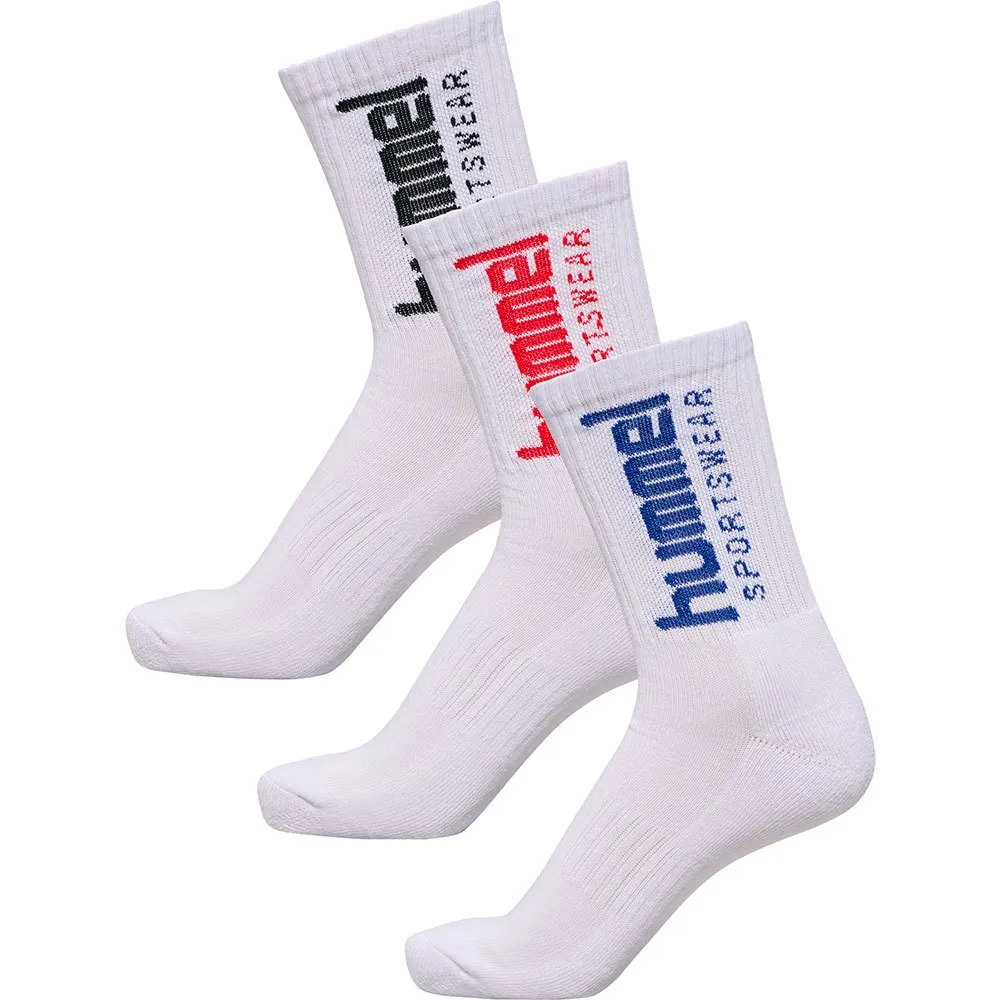 

Носки Hummel Sportswear Big long 3 pairs, белый