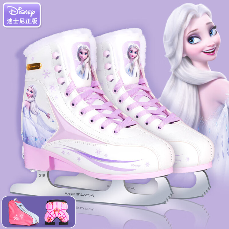 

TKH Коньки Disney для женщин, фигурные коньки для детей, коньки для начинающих, лезвия для конькобежного спорта для мужчин [Quality Upgrade] Frozen (коньки + сумка + размер L (35-38))