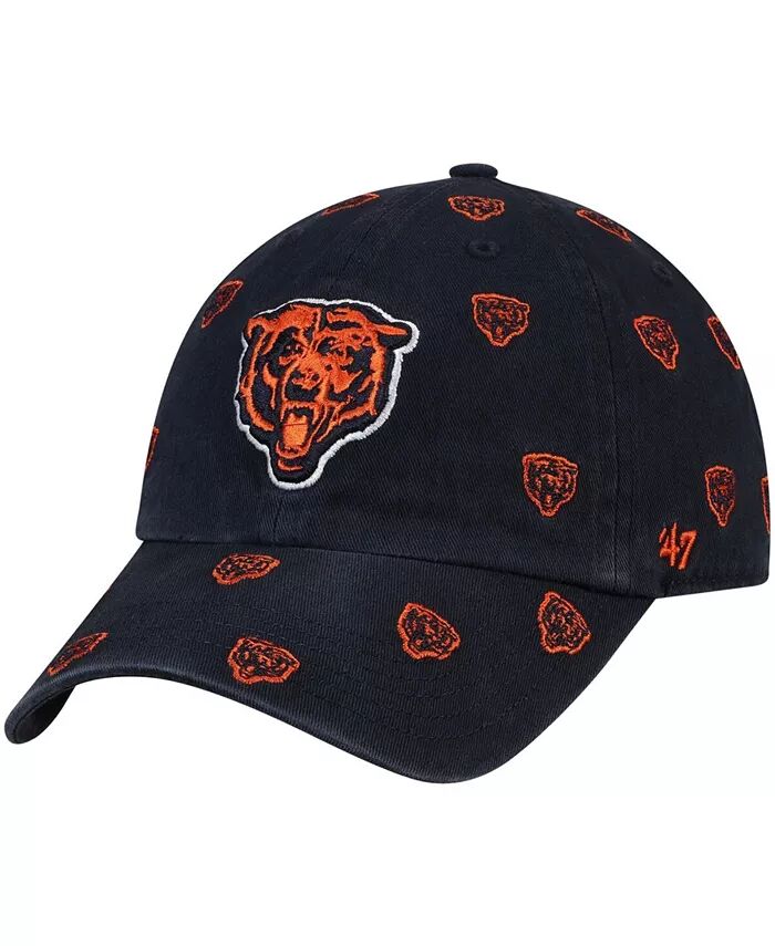 

Женская темно-синяя шапка Chicago Bears Confetti Clean Up с регулируемой головкой '47 Brand