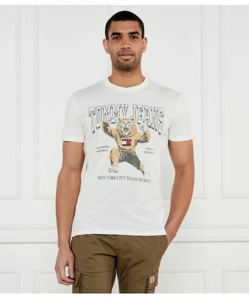 

Футболка Regular fit Tommy Jeans, бежевый