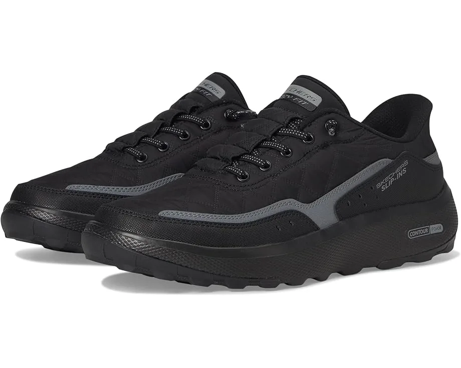 Кроссовки SKECHERS Urban Explore Cozy Fit Hands Free Slip-in, Black/Charcoal