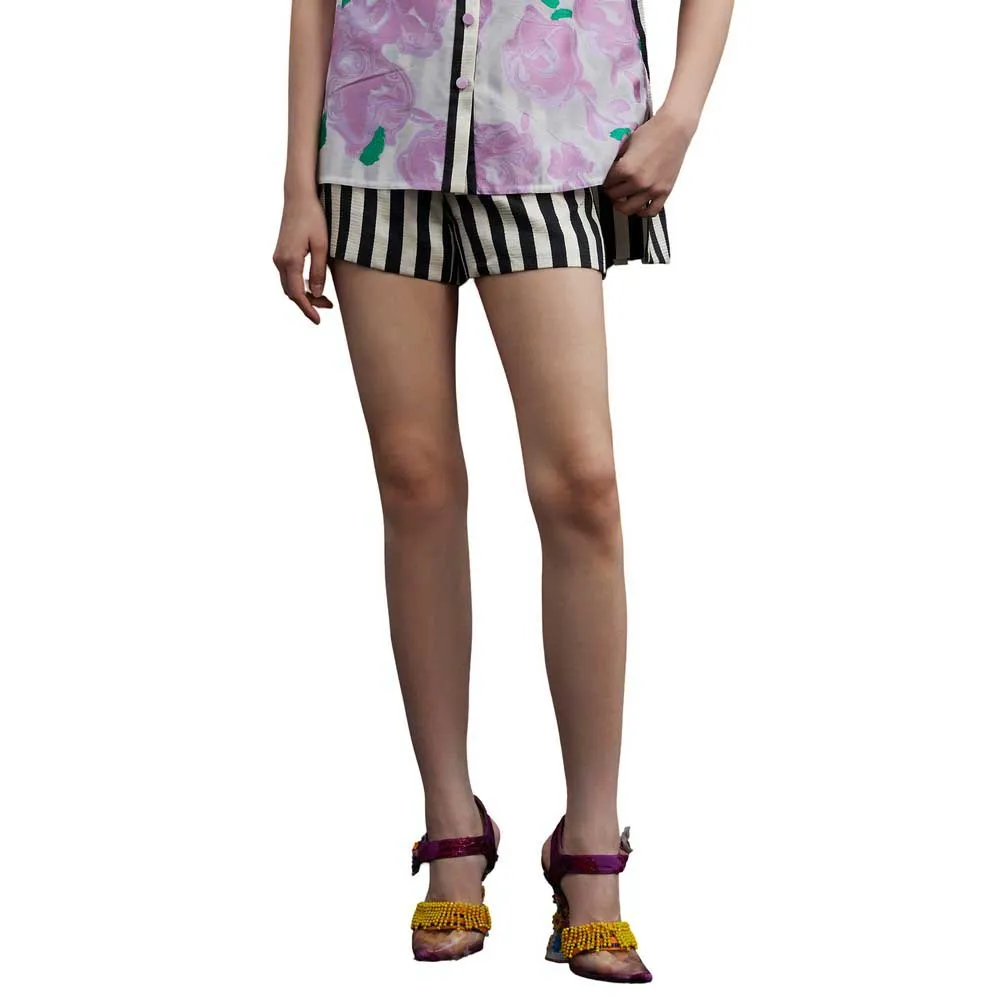 

Шорты Lily Color Blocked Striped Casual, черный