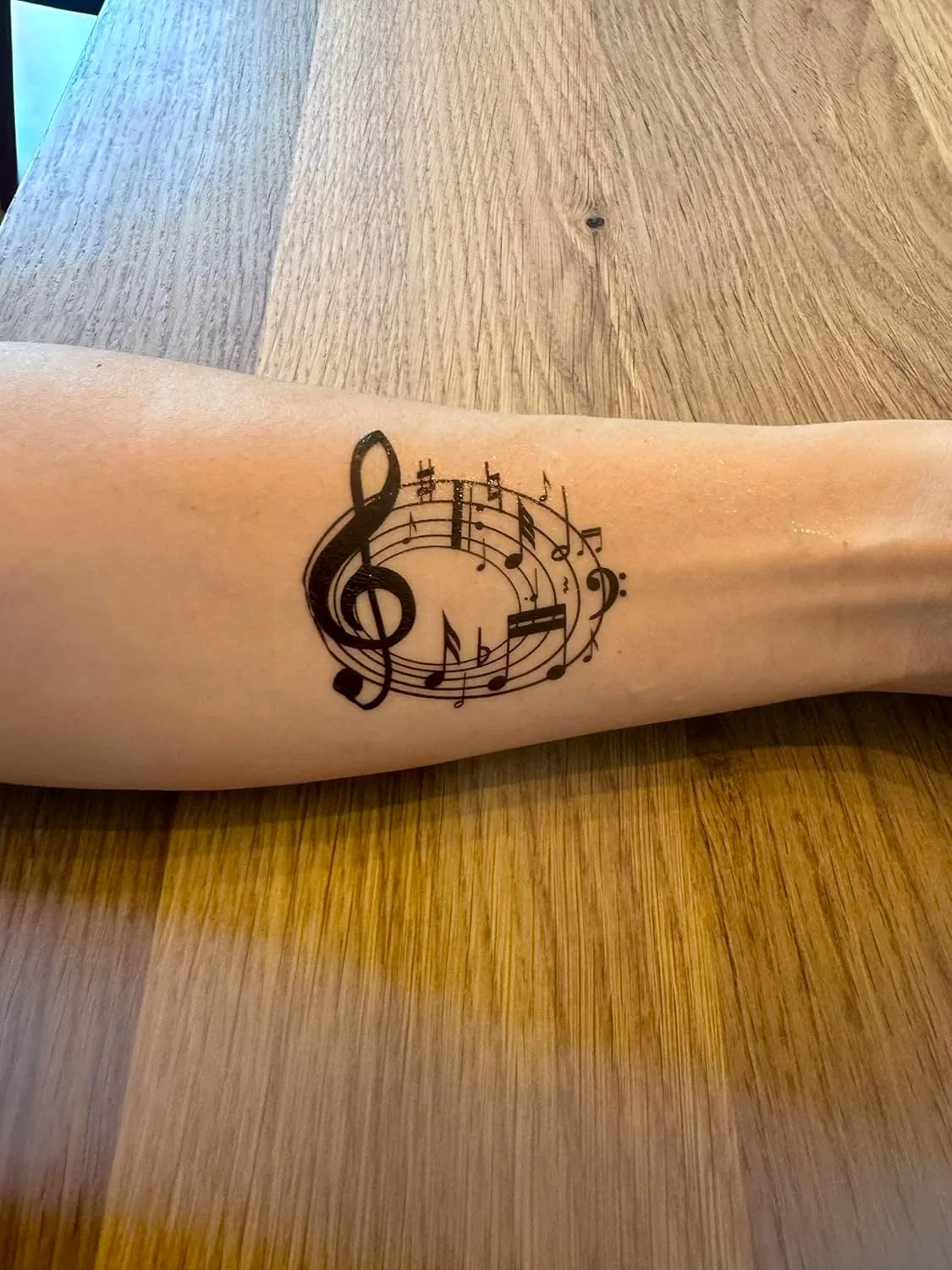 Временные татуировки с нотами и скрипичным ключом HSC021 Beyondtattoos — фото 3