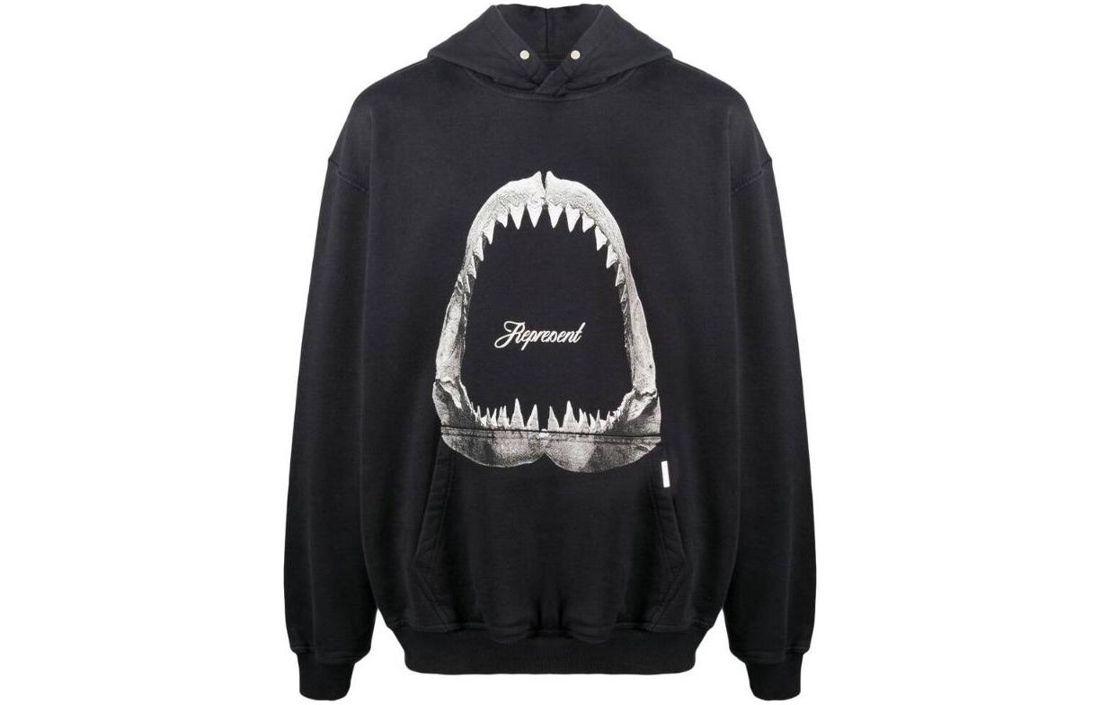 

Толстовка с акульей пастью REPRESENT, черная