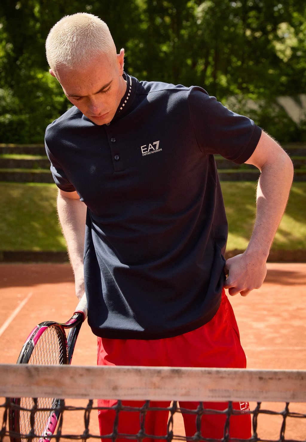 

Базовая футболка TENNIS CLUB SERAFINO EA7 Emporio Armani, темно-синий