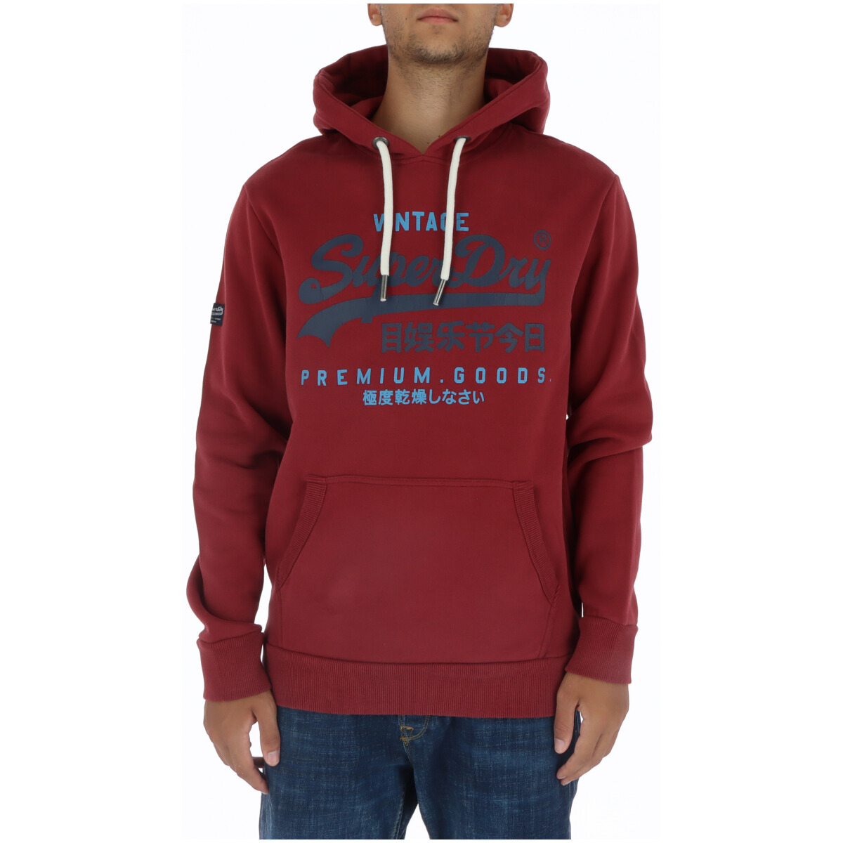 

Толстовка мужская Superdry. с принтом, бордовый