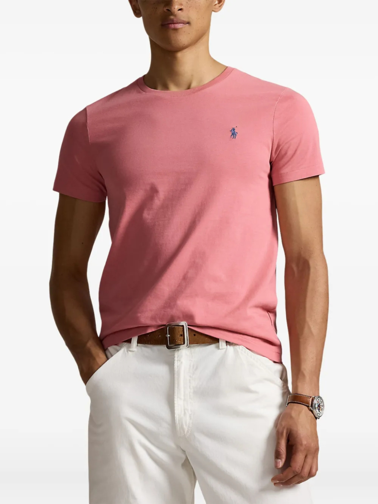 Polo Ralph Lauren футболка с круглым вырезом, розовый — фото 2