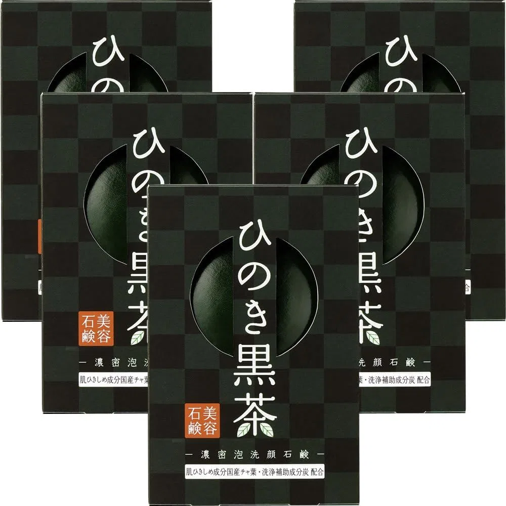 Мыло Pelican Soap Hinoki Black Tea с маслом кипариса, увлажняющий комплекс, 80 г x 5 шт