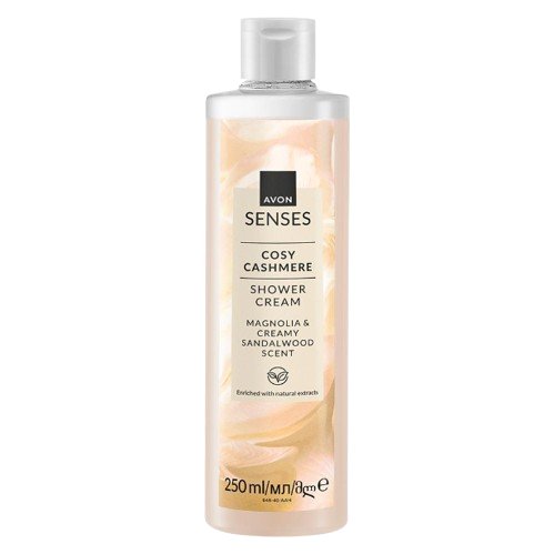 

AVON, Senses Cosy Cashmere, кремовый гель - Магнолия и сандаловое дерево, 250 мл