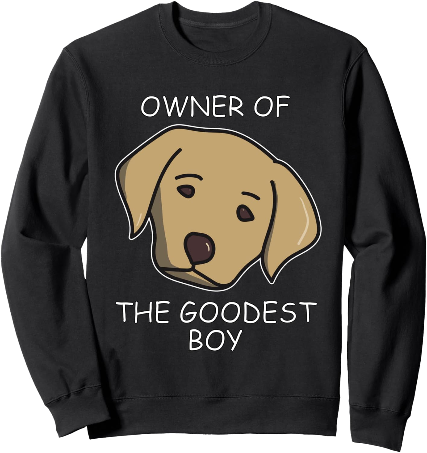 Толстовка с изображением лабрадора, лучшего мальчика Cute Labrador Doggo Designs For Dog Lovers, черный