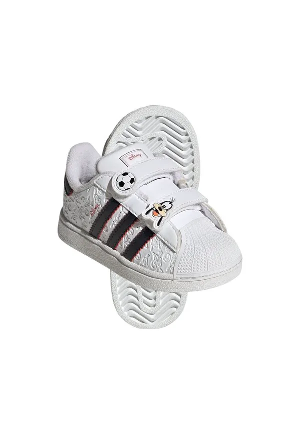 Кроссовки disney superstar ii с удобной застежкой Adidas Originals, Cloud White Core Black Red — фото 2