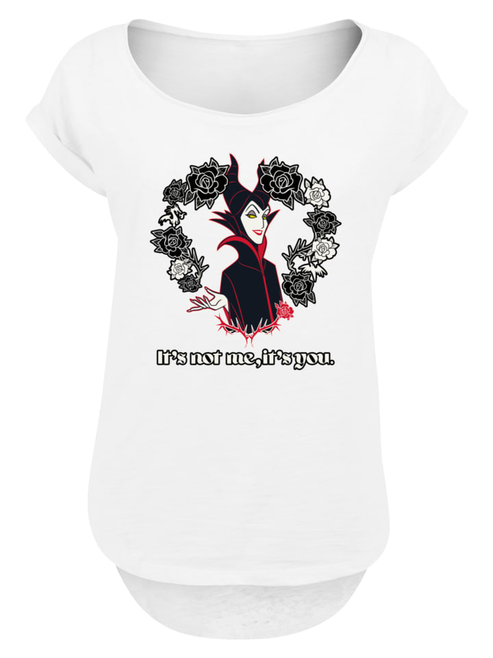 

Футболка F4NT4STIC Long Cut T-Shirt Disney Villians Maleficent Its Not Me, белый