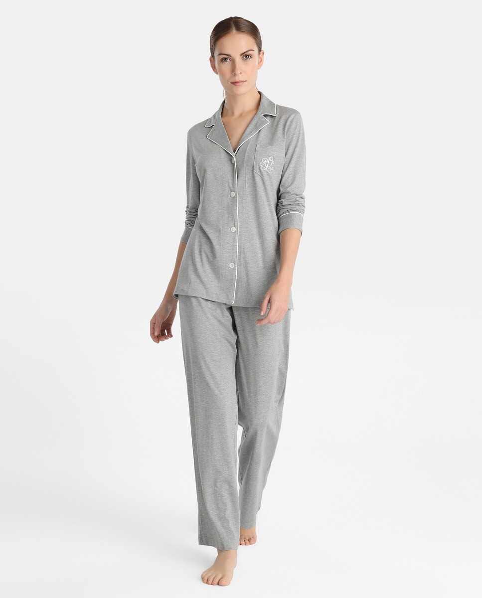 

Женская длинная пижама Lauren Ralph Lauren Polo Ralph Lauren, серый