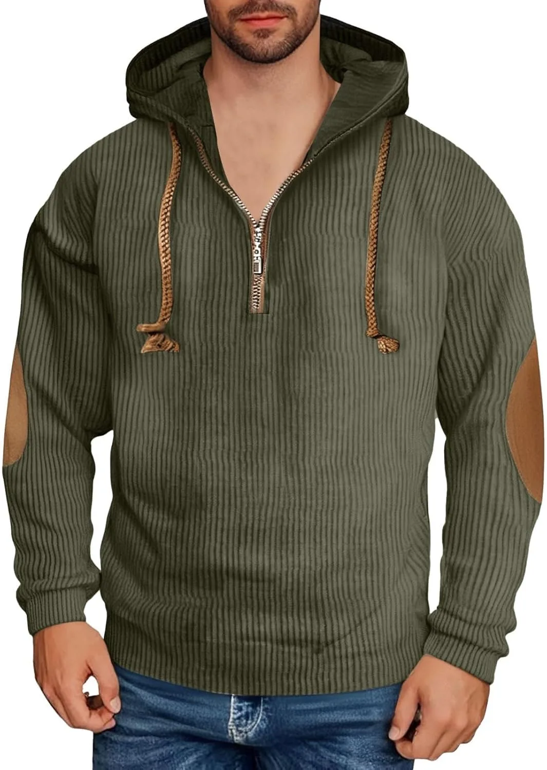 

Мужская толстовка с капюшоном на молнии BFAFEN