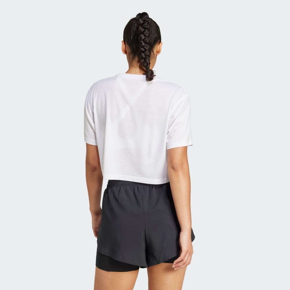 Спортивная футболка Adidas Train Essentials Boxy Workout Tee, белый — фото 2