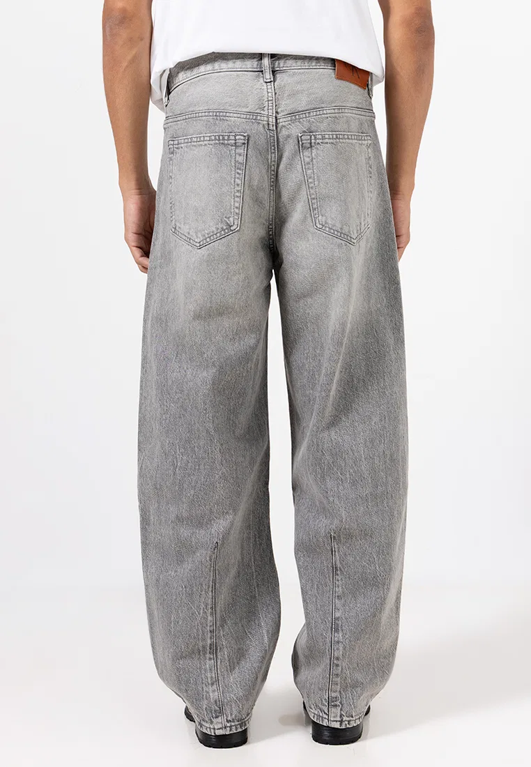 Джинсы regular fit, Barrel Fit, Calvin Klein Jeans, дымчатый — фото 2