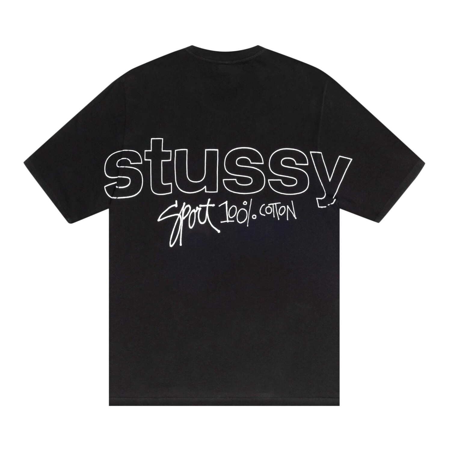 Футболка Stussy Sport 100% Pigment Dyed, черный — фото 2