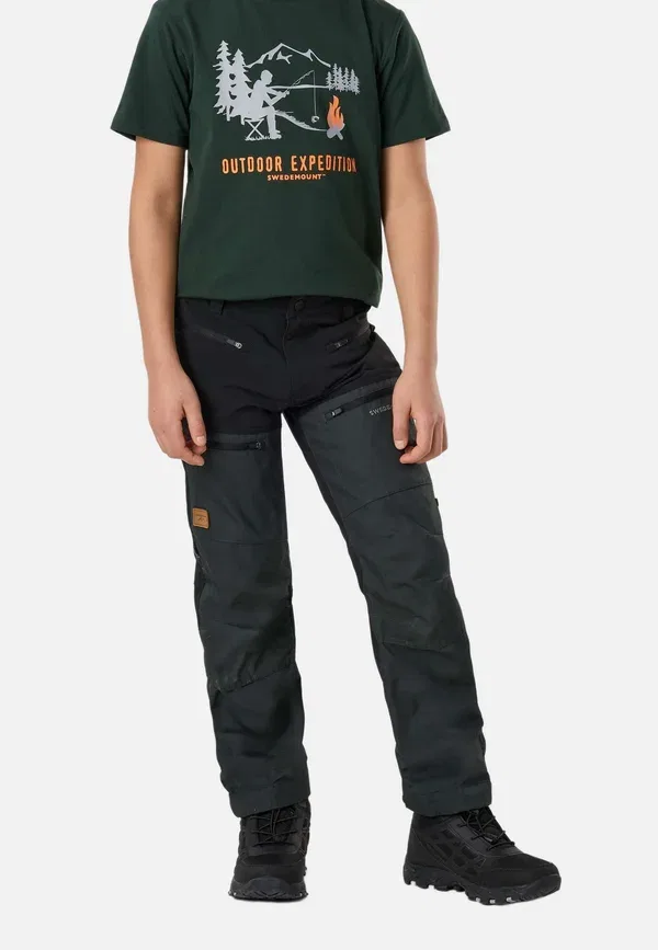 Брюки Nordkap stretch pants jr ii trousers Swedemount, цвет кедрово-зеленый черный — фото 2