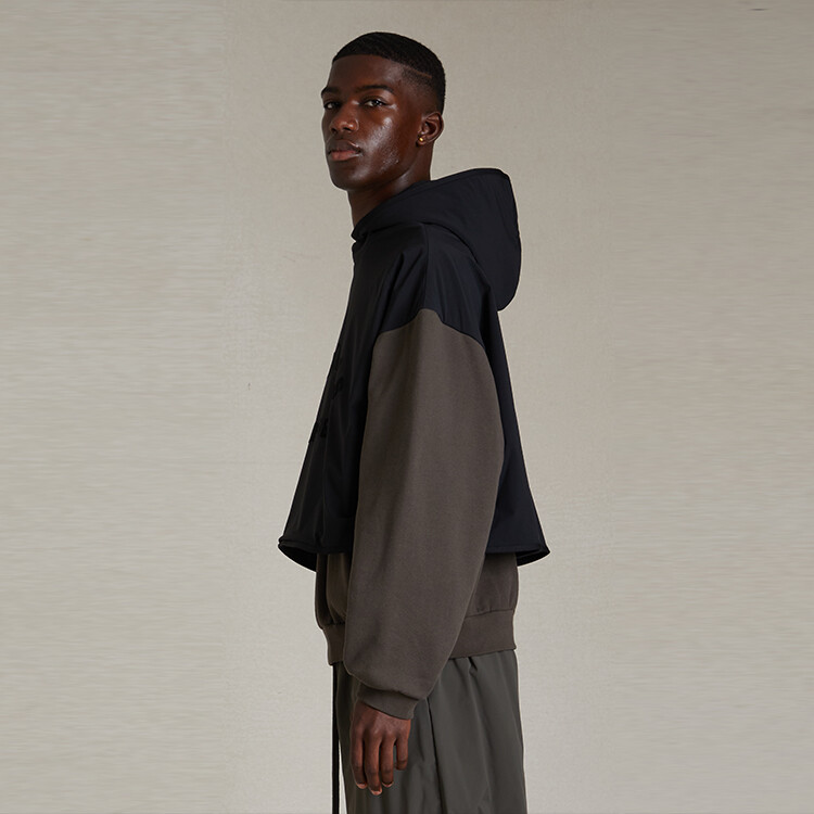 SS24 Толстовка мужская чернильно-черная/чернильно-черная Fear Of God Essentials, черный — фото 4