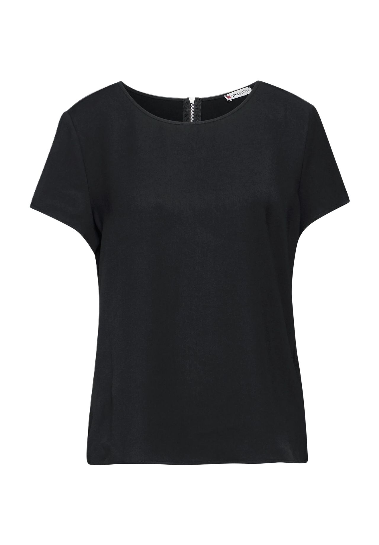 

Футболка на молнии женская Street One, цвет 10001 Black
