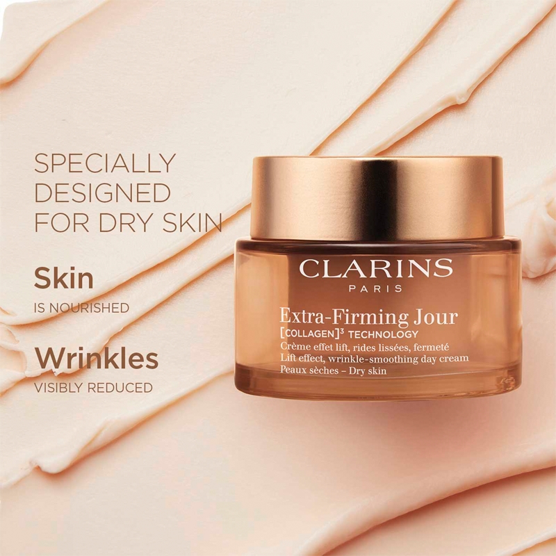 Крем для лица SPF CLARINS Дневной Extra-Firming, дневной против морщин для сухой кожи — фото 2