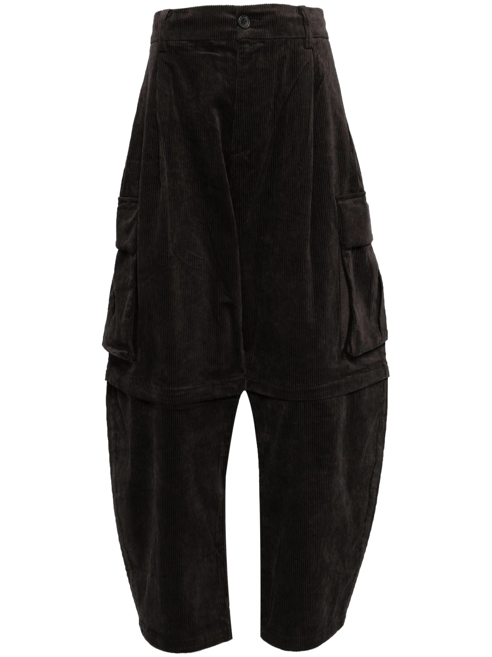 

Вельветовые брюки свободного кроя Croquis, коричневый