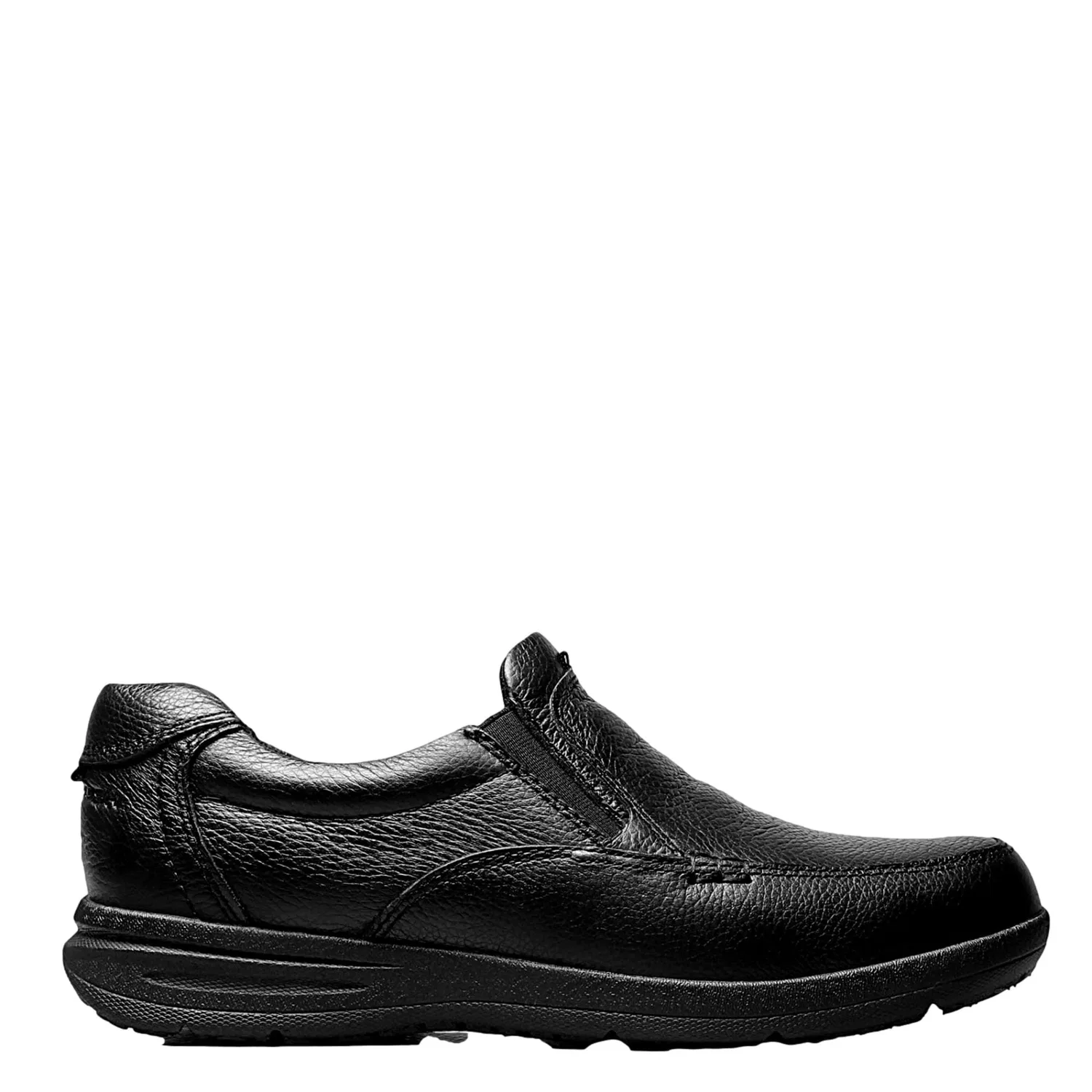 Мужские мокасины-слипоны Nunn Bush Cam Moc Toe из черной зернистой кожи 84696-222