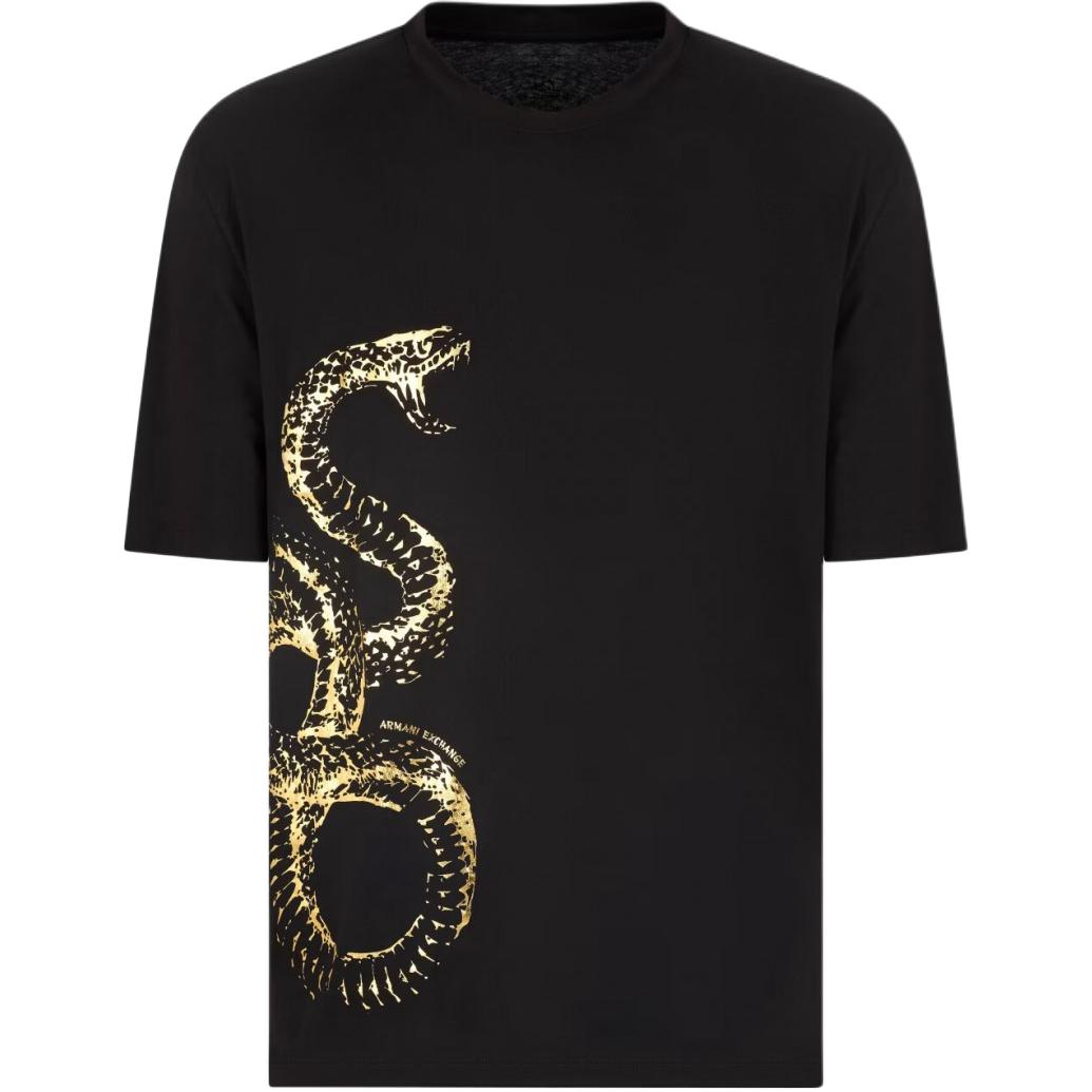 

Футболка с принтом змеи ARMANI EXCHANGE, черный