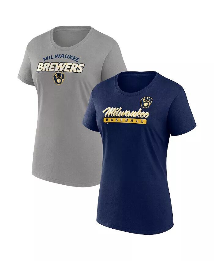 

Женская футболка Milwaukee Brewers Risk Combo Pack Fanatics, мультиколор