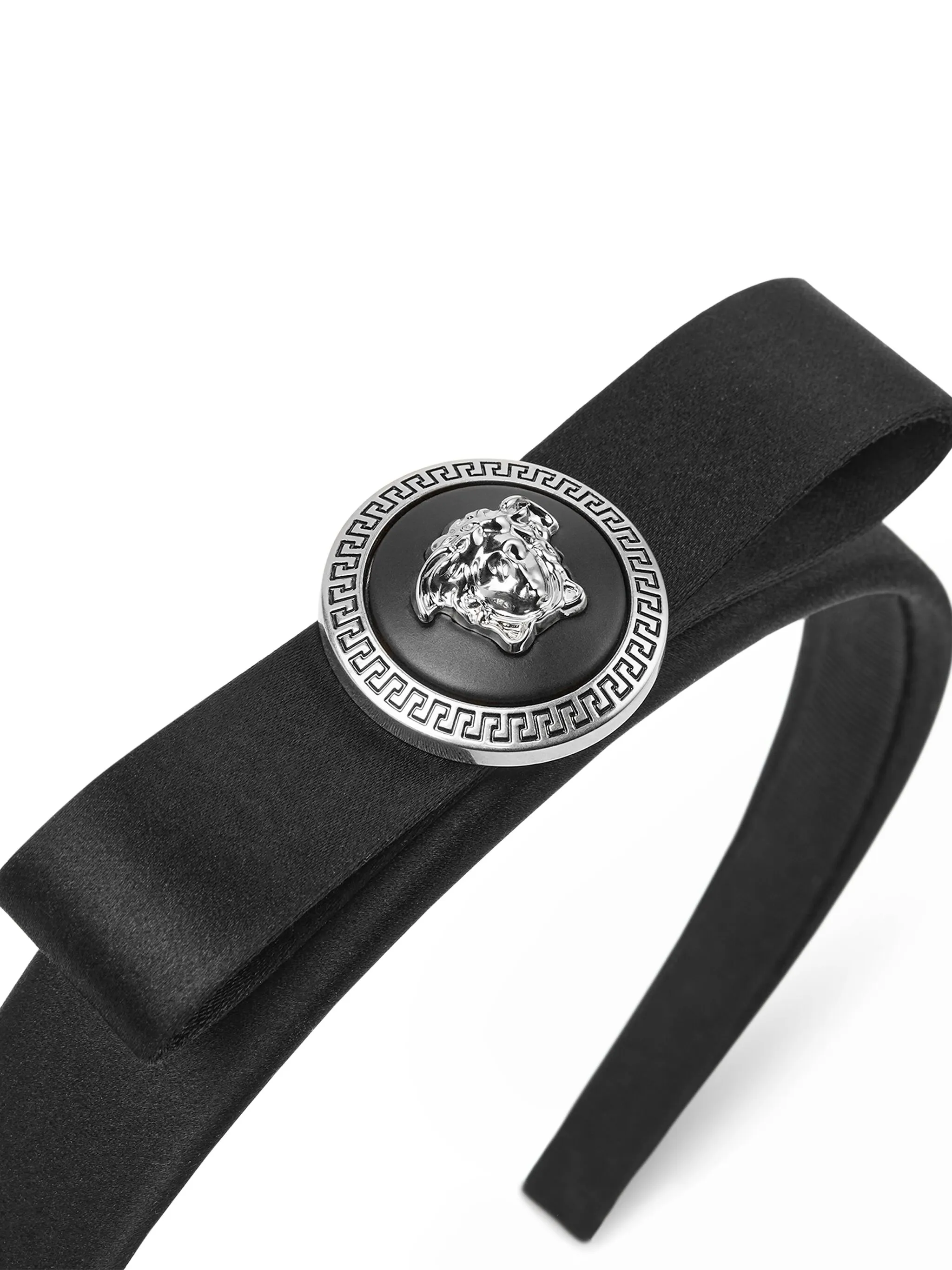 Атласная повязка на голову Gianni Ribbon Versace, черный — фото 3