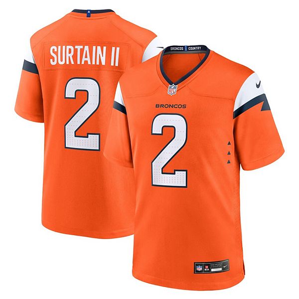

Мужская футболка Patrick Surtain II Orange Denver Broncos Mile High Collection Nike