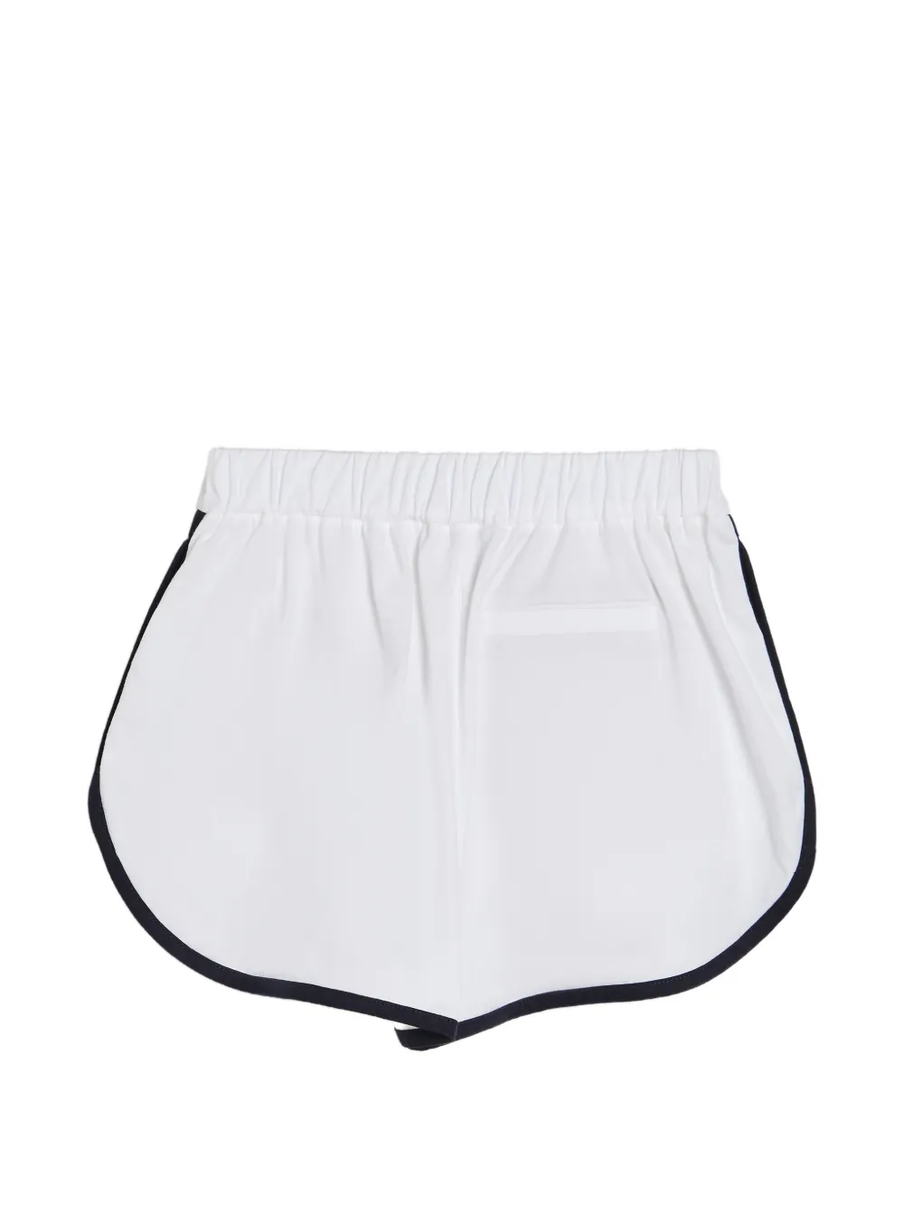 Шорты из джерси с контрастной отделкой Brunello Cucinelli Kids, белый — фото 2