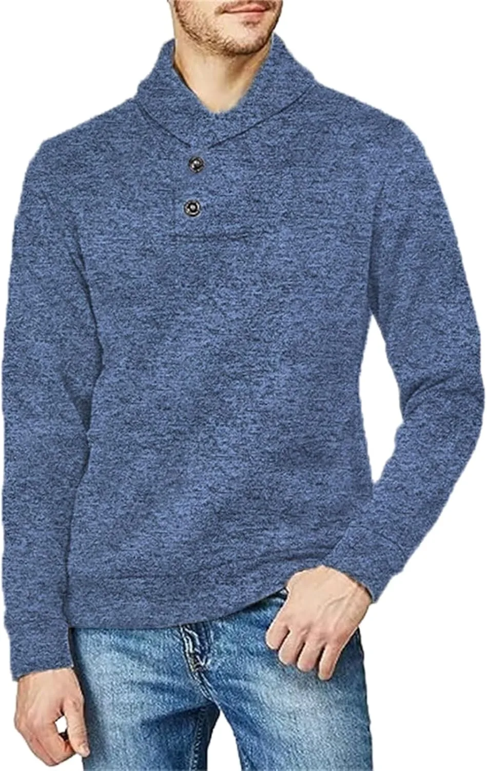 

Мужской свитер Casual Slim Fit с застежкой на пуговицах YSERB