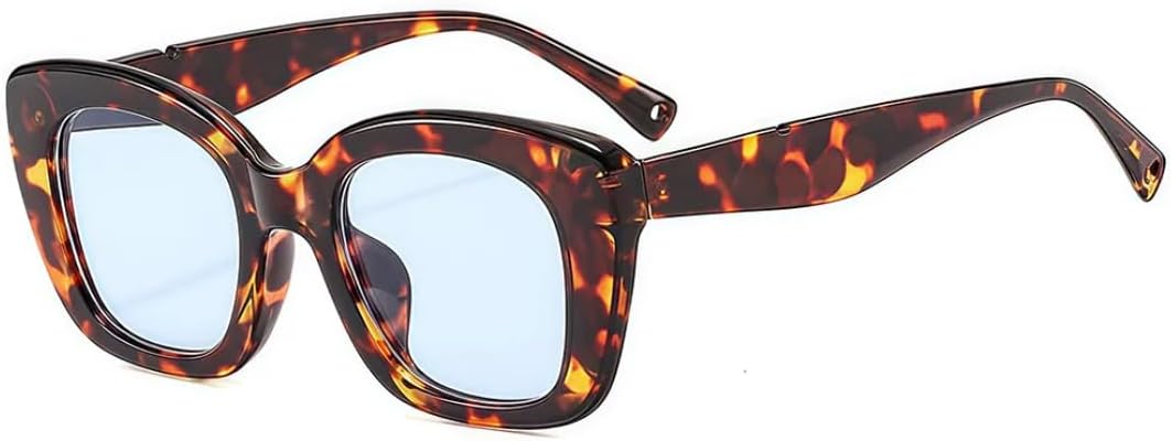 

Солнцезащитные очки с защитой от УФ-излучения UV400 | Толстая оправа с леопардовым принтом | Линзы конфетных цветов для занятий спортом на открытом воздухе и вождения LXLHWN, Demi Blue