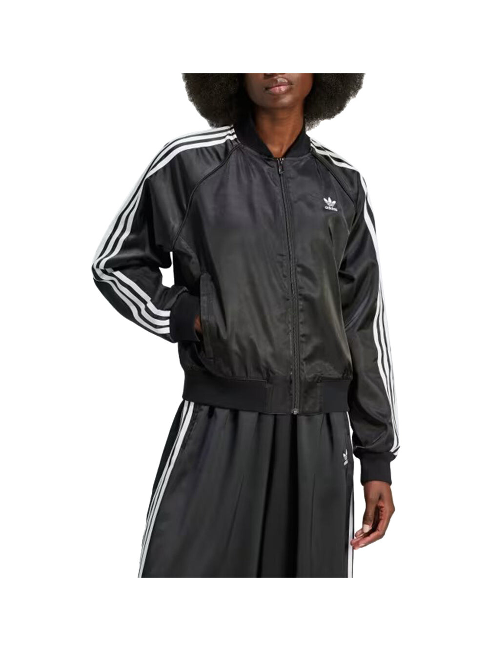 

Черная женская толстовка Adidas
