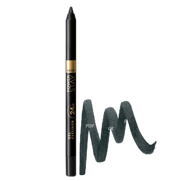 

Водостойкая гелевая подводка для глаз Avon Power Stay - черная