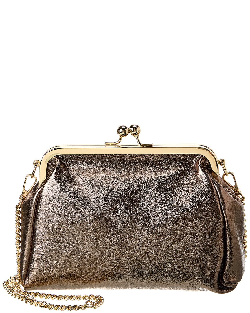

Итальянский кожаный клатч Italian Leather, золотой