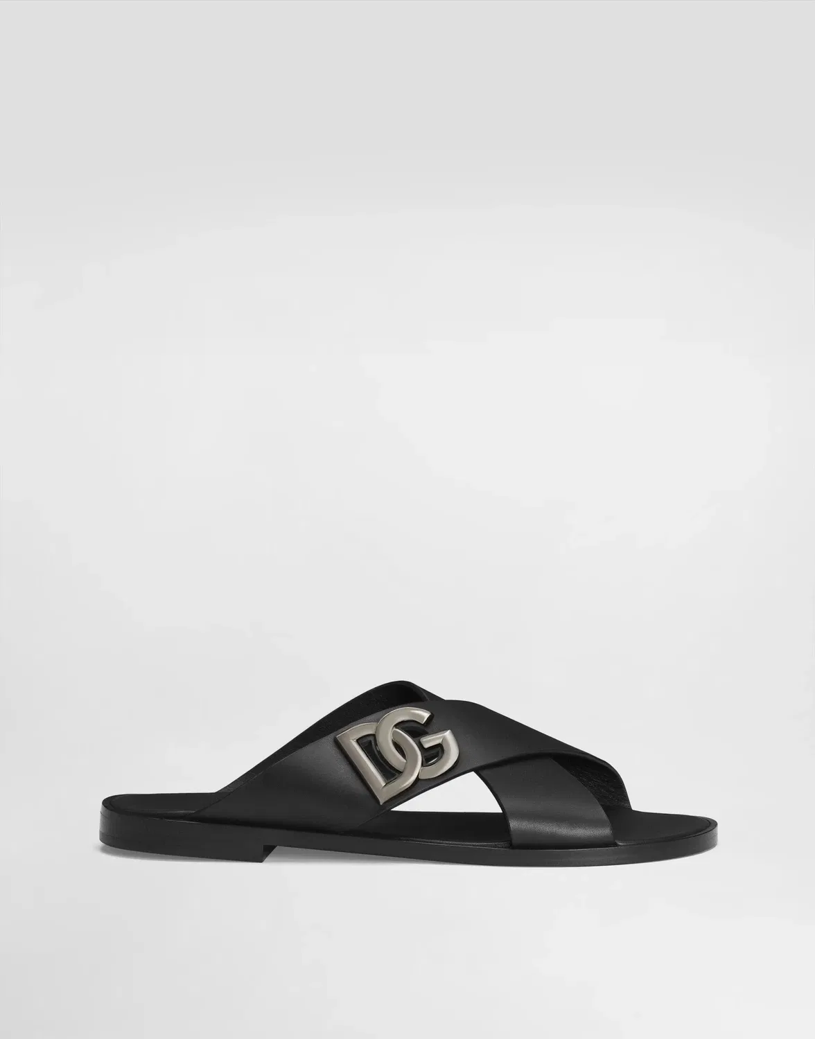Сандалии из телячьей кожи DOLCE & GABBANA, черный