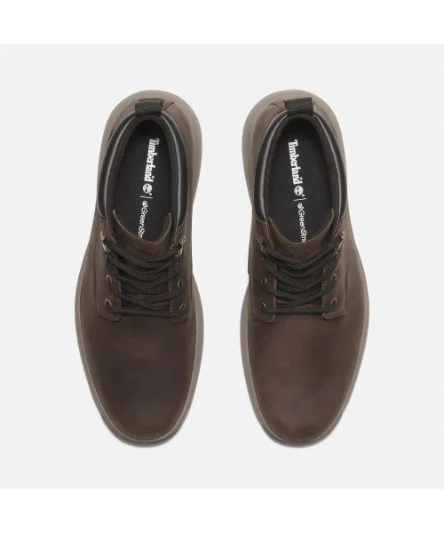 Ботинки чакка водонепроницаемые Timberland темно-коричневые — фото 2