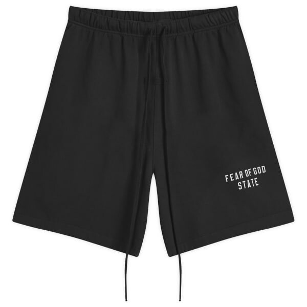 

Футбольные шорты из толстой майки Fear Of God Essentials, черный