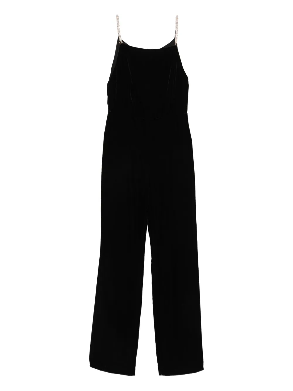 

Бархатный комбинезон Sandro, черный