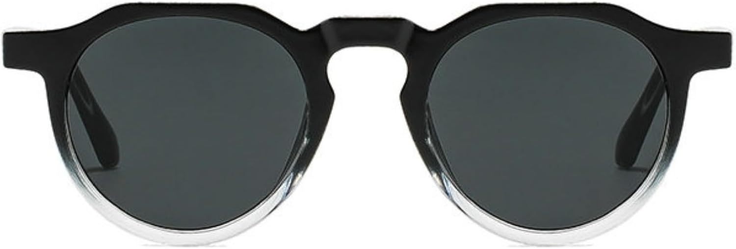 

Солнцезащитные очки Willochra Retro Small Round Punk для женщин, модные градиентные очки с защитой от УФ-излучения UV400 для мужчин, с заклепками, черные, многоугольные, C2